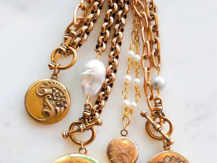 antique locket necklaces