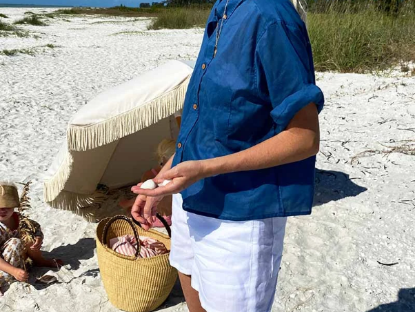 Shop The Look - Boxy Top Lapis