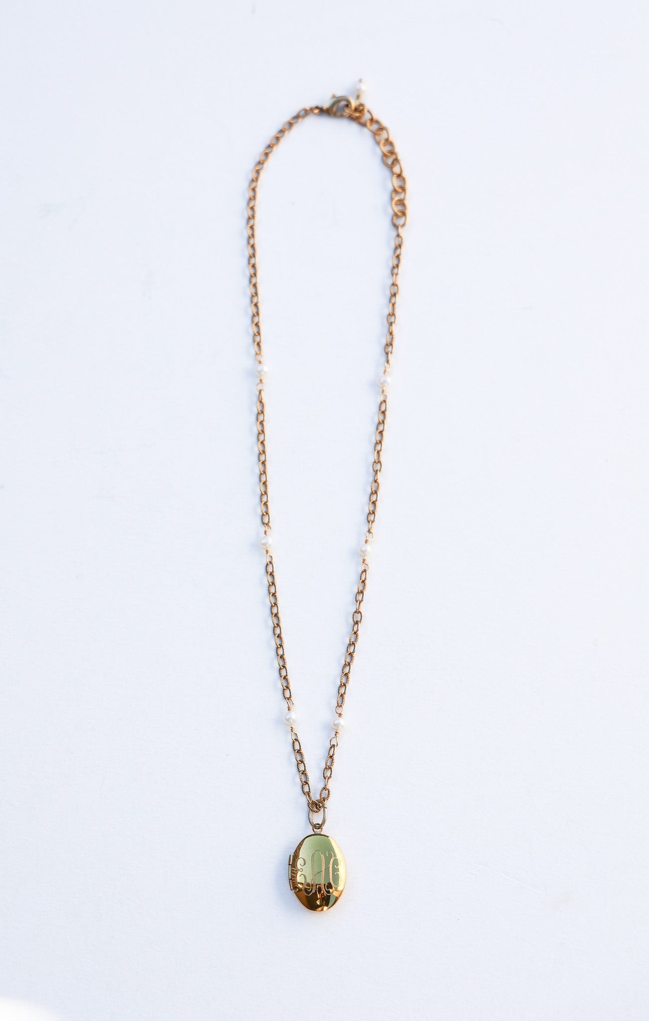 Custom Machine Engraved Petite Laurel Necklace