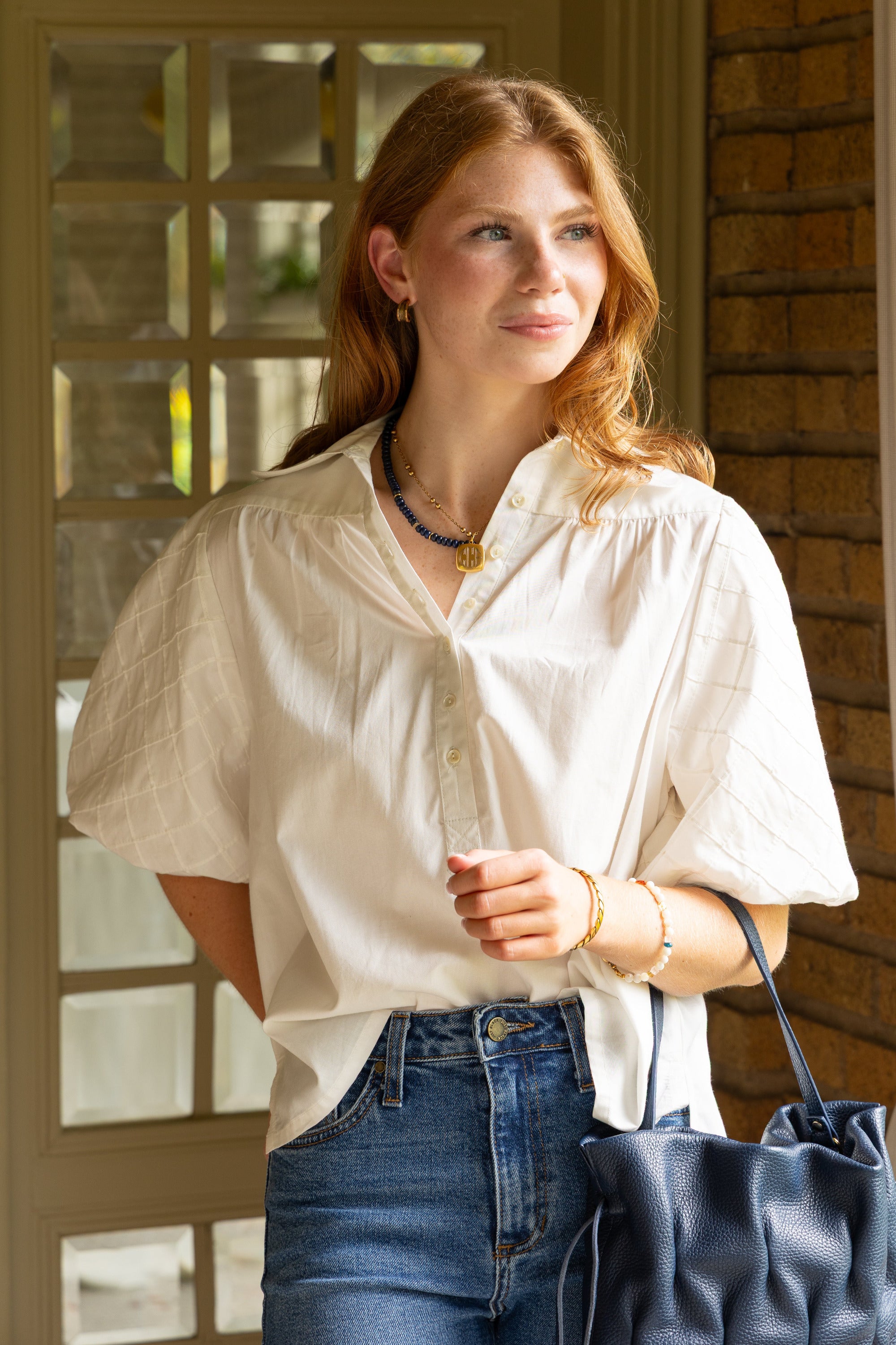 Leslie Blouse in White by ExVoto – Ex Voto Vintage